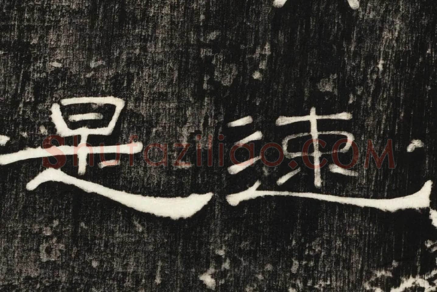 东汉隶书《孔宙碑》碑拓高清大图局部 (6)