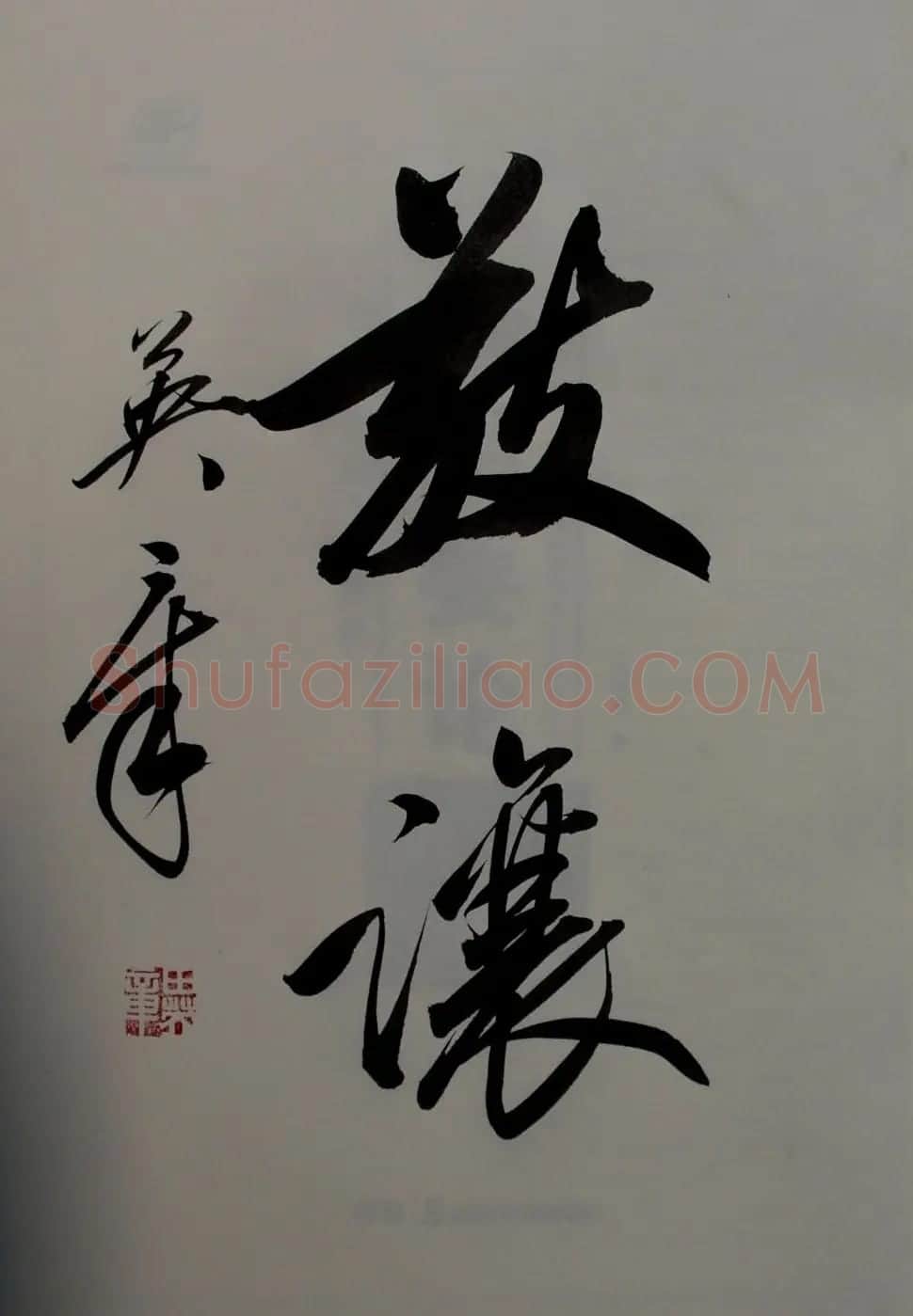 田英章书法2字作品欣赏第三辑 | 书法名家作品鉴赏