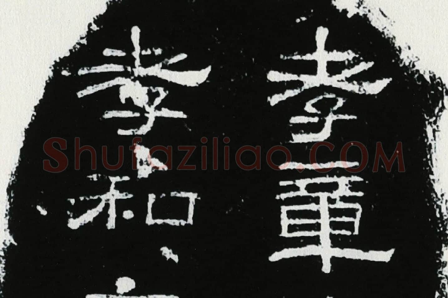 东汉隶书《肥致碑》全碑碑拓高清大图局部 (1)