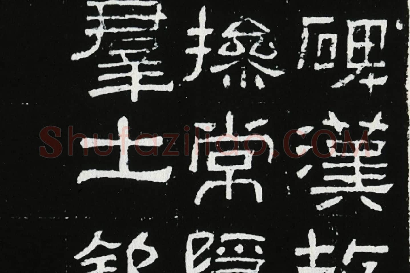 东汉隶书《肥致碑》全碑碑拓高清大图局部 (4)