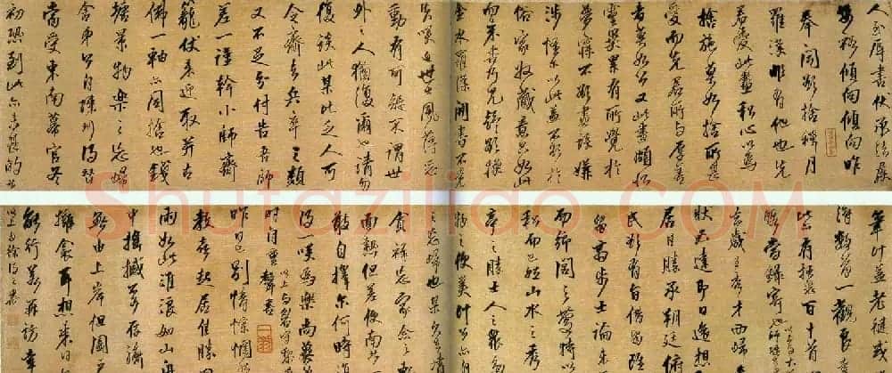 王铎行书手卷欣赏《人至辱书》 | 书法长卷