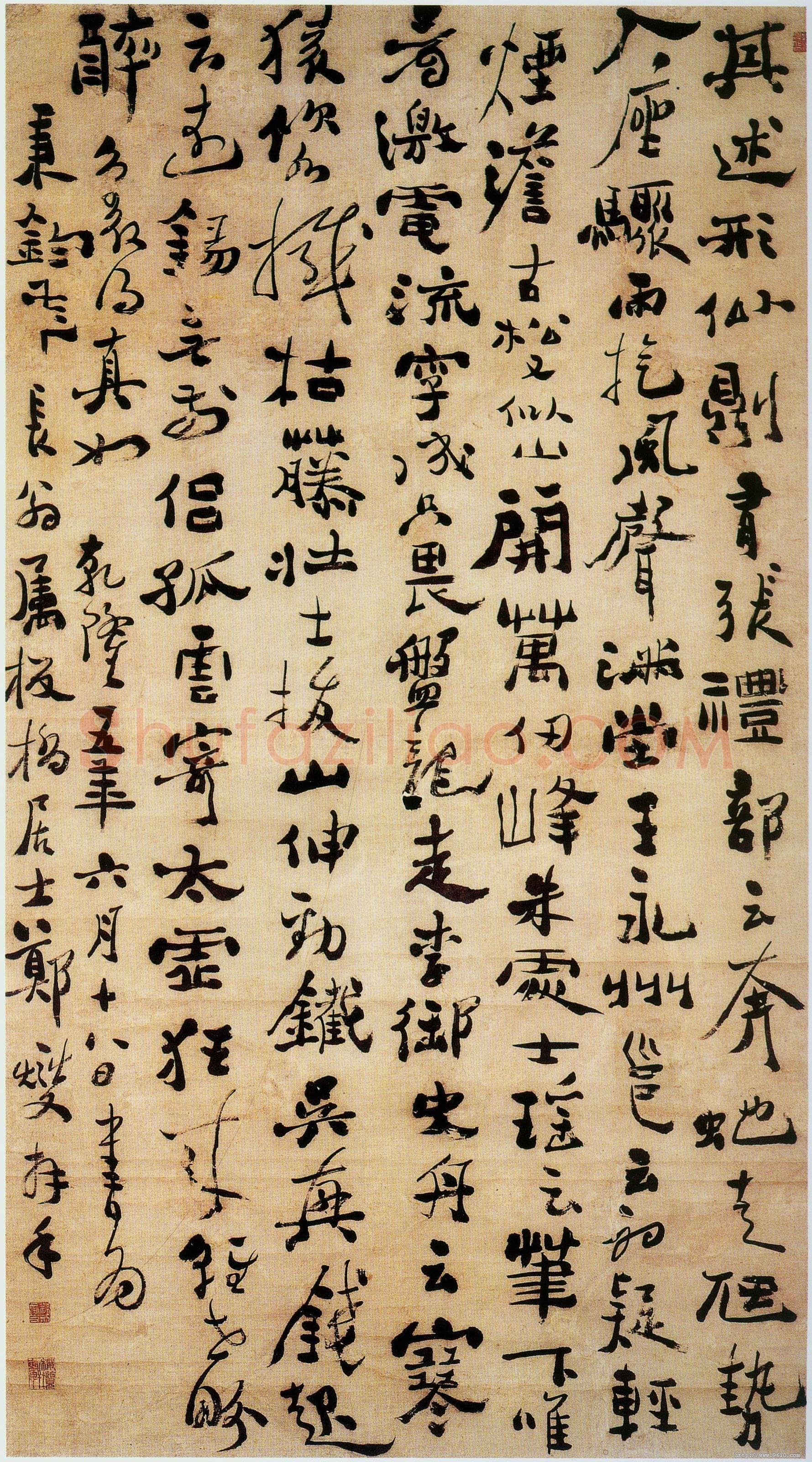 郑燮(郑板桥)《行书怀素自叙帖语轴》纸本 104.9×19.5cm 1740年 扬州博物馆藏