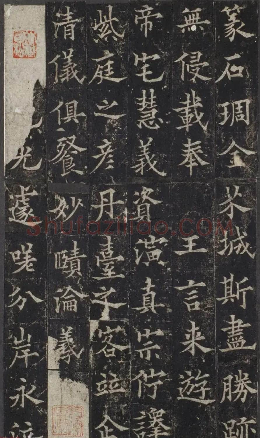 欧阳询之子欧阳通楷书《道因法师碑》宋拓本 | 书法碑帖