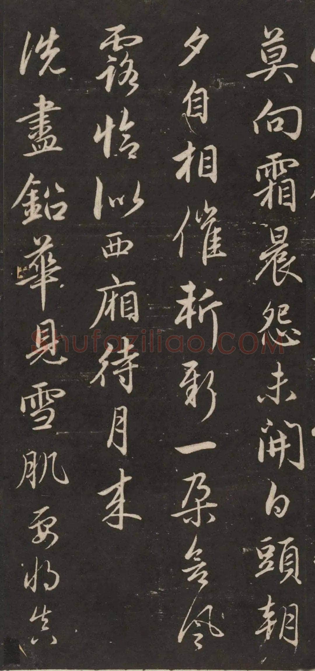 赵孟頫《行书苏轼梅花十绝》(墨拓)