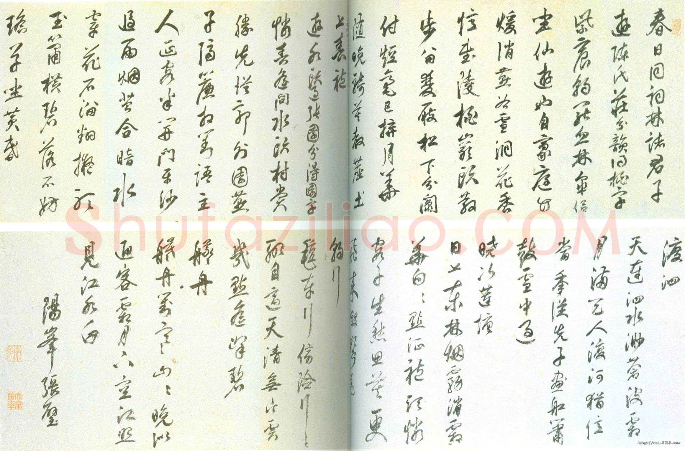 张璧《行书杂诗卷》