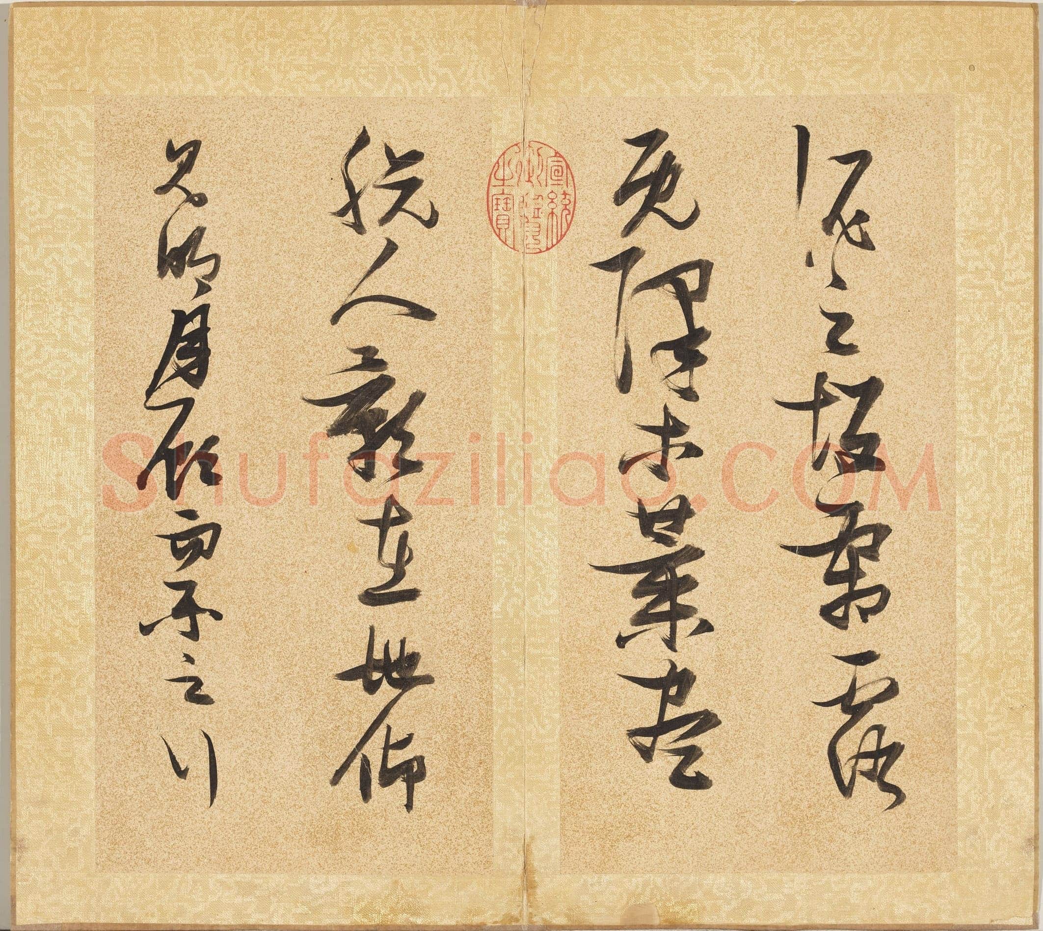 张瑞图《草书后赤壁赋册》纸本草书 29.3x15cm ×15 天启七年(1627)台北故宫博物院藏