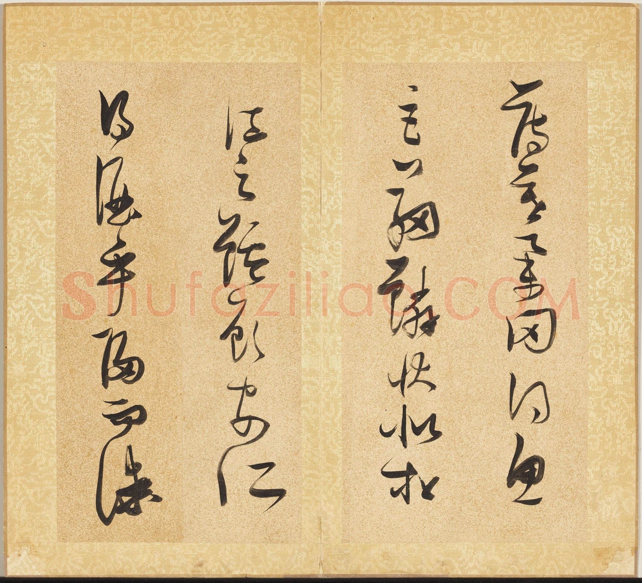 张瑞图《草书后赤壁赋册》纸本草书 29.3x15cm ×15 天启七年(1627)台北故宫博物院藏