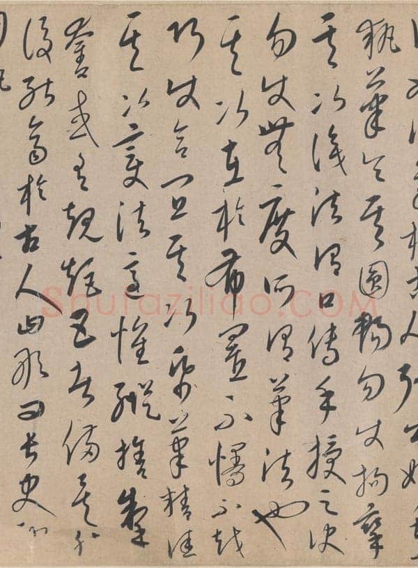 康里巎巎《草书张旭笔法卷》纸本 35.8×329.6cm 至顺四年(1333)北京故宫博物院藏