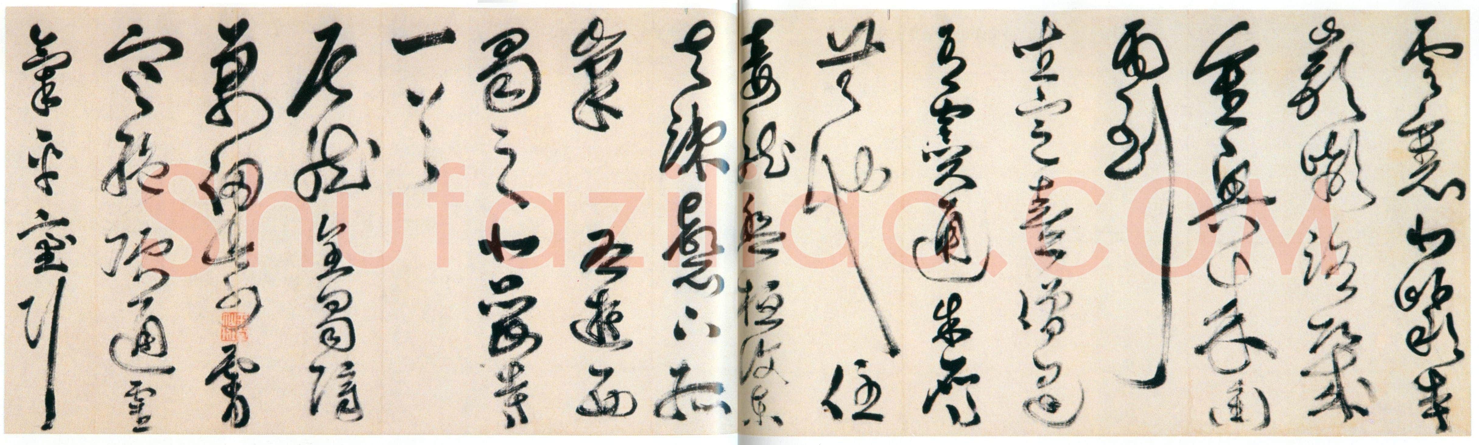 詹景凤《草书北岩寺诗卷》纸本草书 30×208.5cm 北京故宫博物院藏