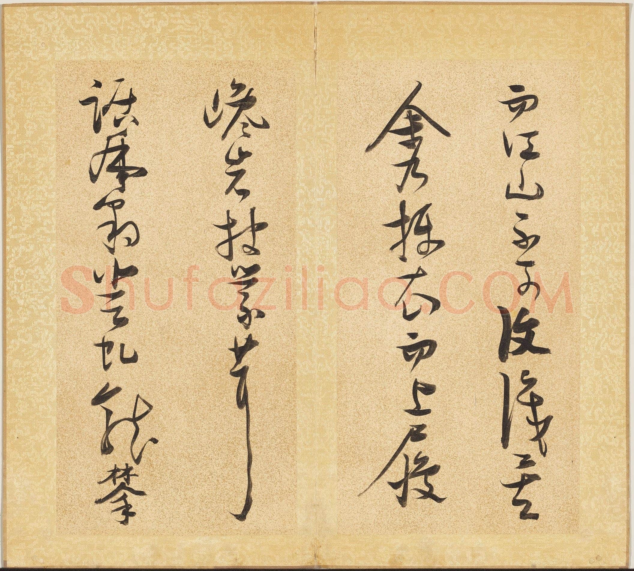 张瑞图《草书后赤壁赋册》纸本草书 29.3x15cm ×15 天启七年(1627)台北故宫博物院藏