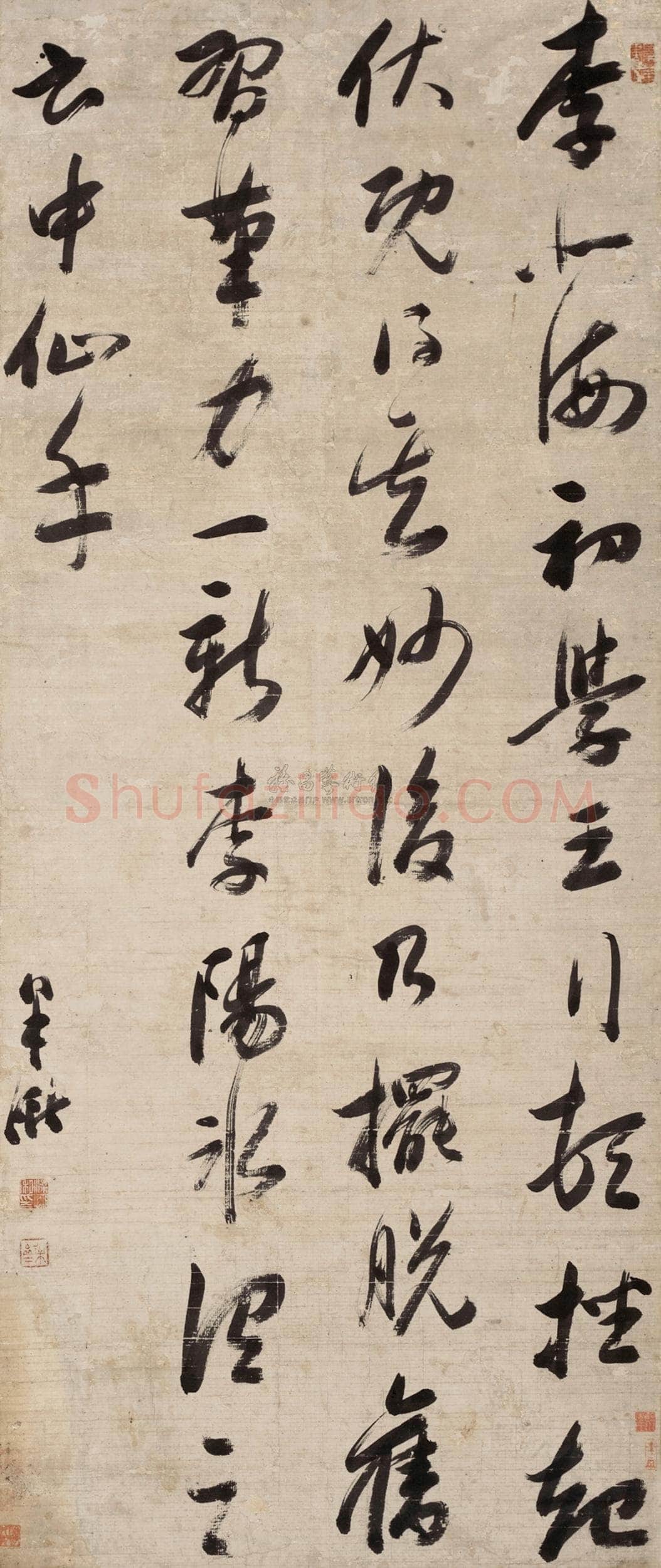 梁巘《草书论书一则》纸本草书 155×66cm 嘉德四季第二十八期