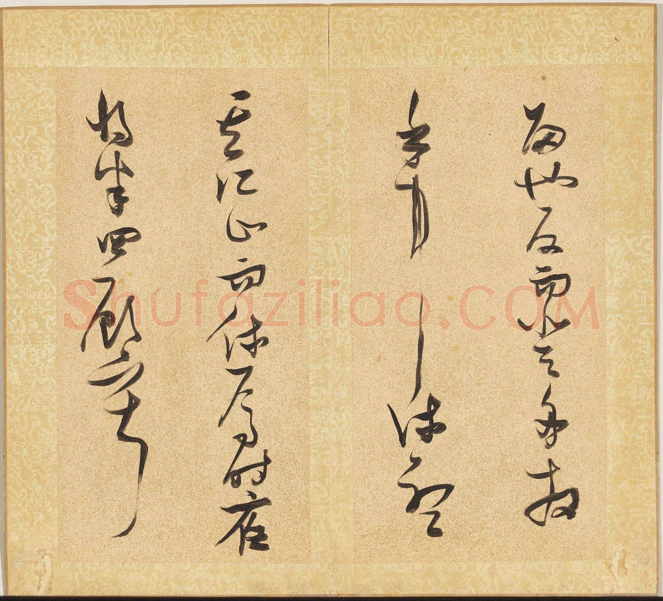 张瑞图《草书后赤壁赋册》纸本草书 29.3x15cm ×15 天启七年(1627)台北故宫博物院藏