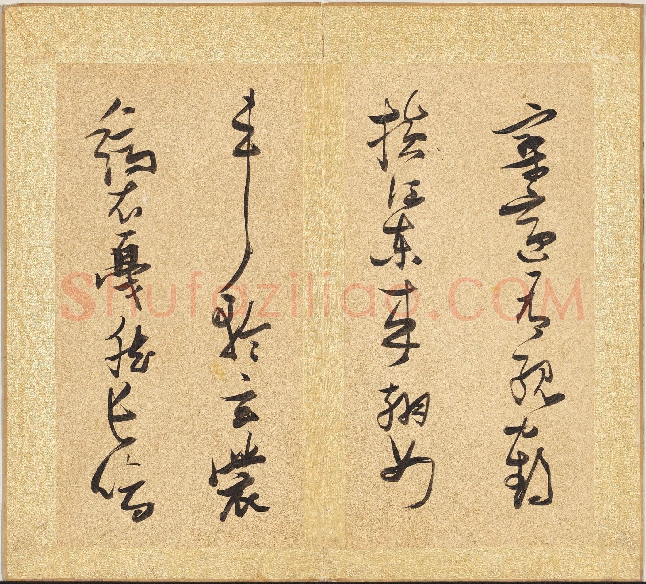 张瑞图《草书后赤壁赋册》纸本草书 29.3x15cm ×15 天启七年(1627)台北故宫博物院藏