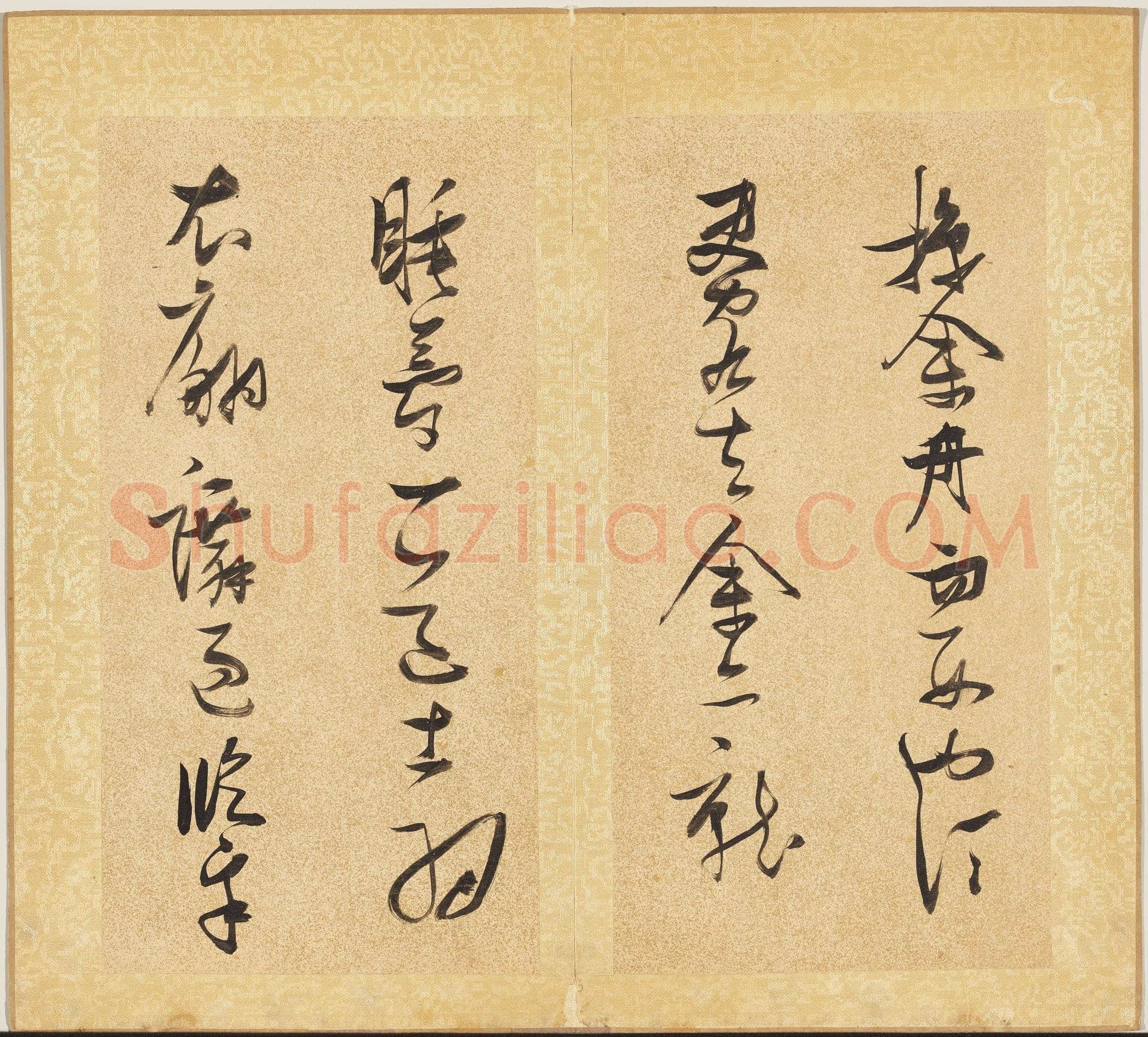 张瑞图《草书后赤壁赋册》纸本草书 29.3x15cm ×15 天启七年(1627)台北故宫博物院藏