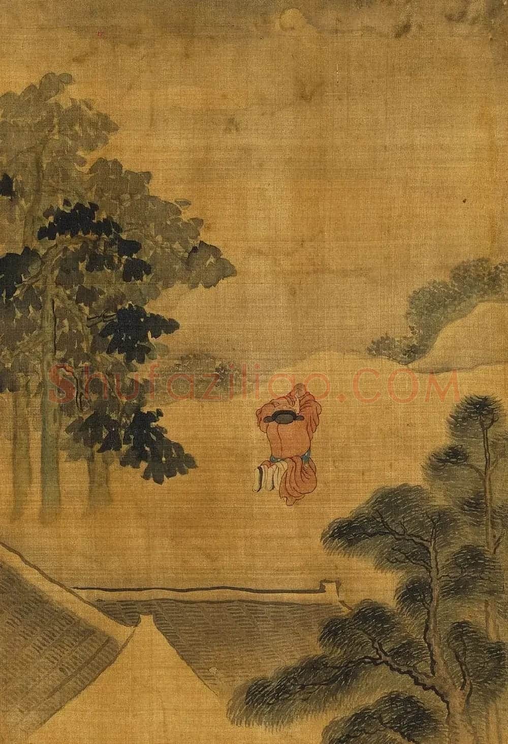 文徵明隶书许初行书合题《纯孝图》 | 传世书法作品欣赏