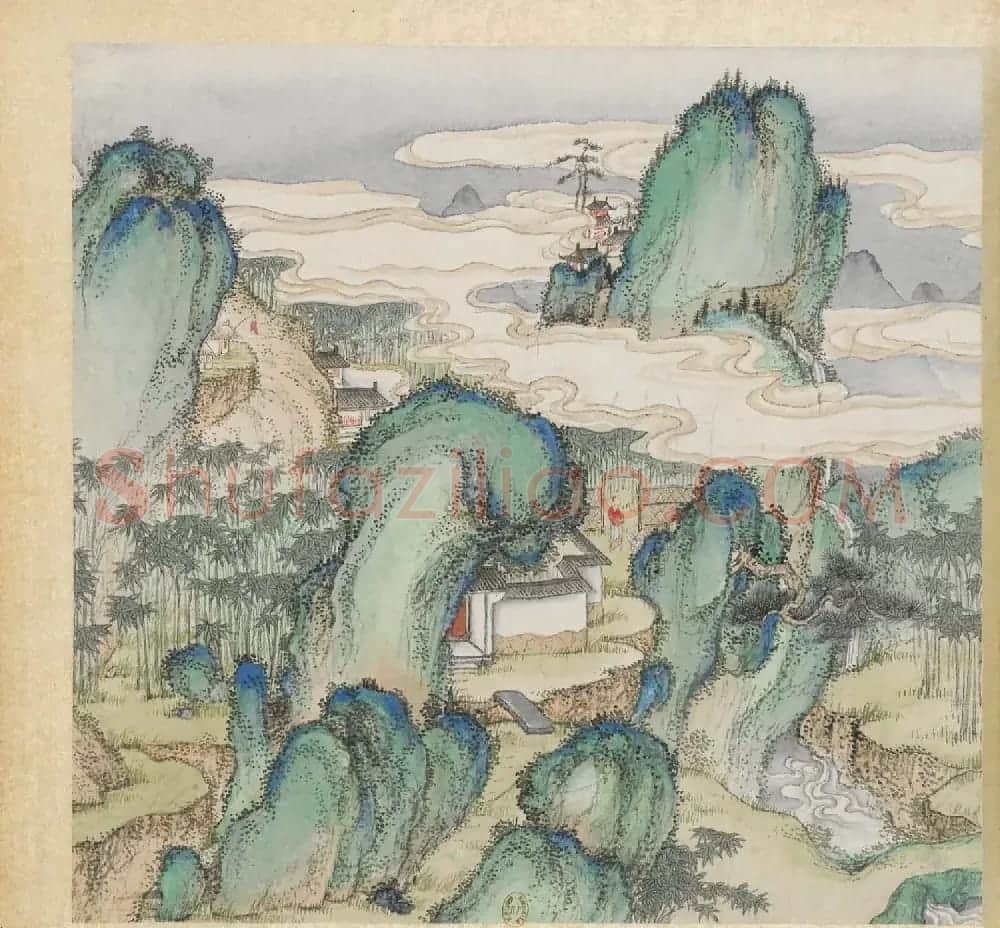 彩色字画大图欣赏《新诗造纸书画谱》 | 传世书法作品精选