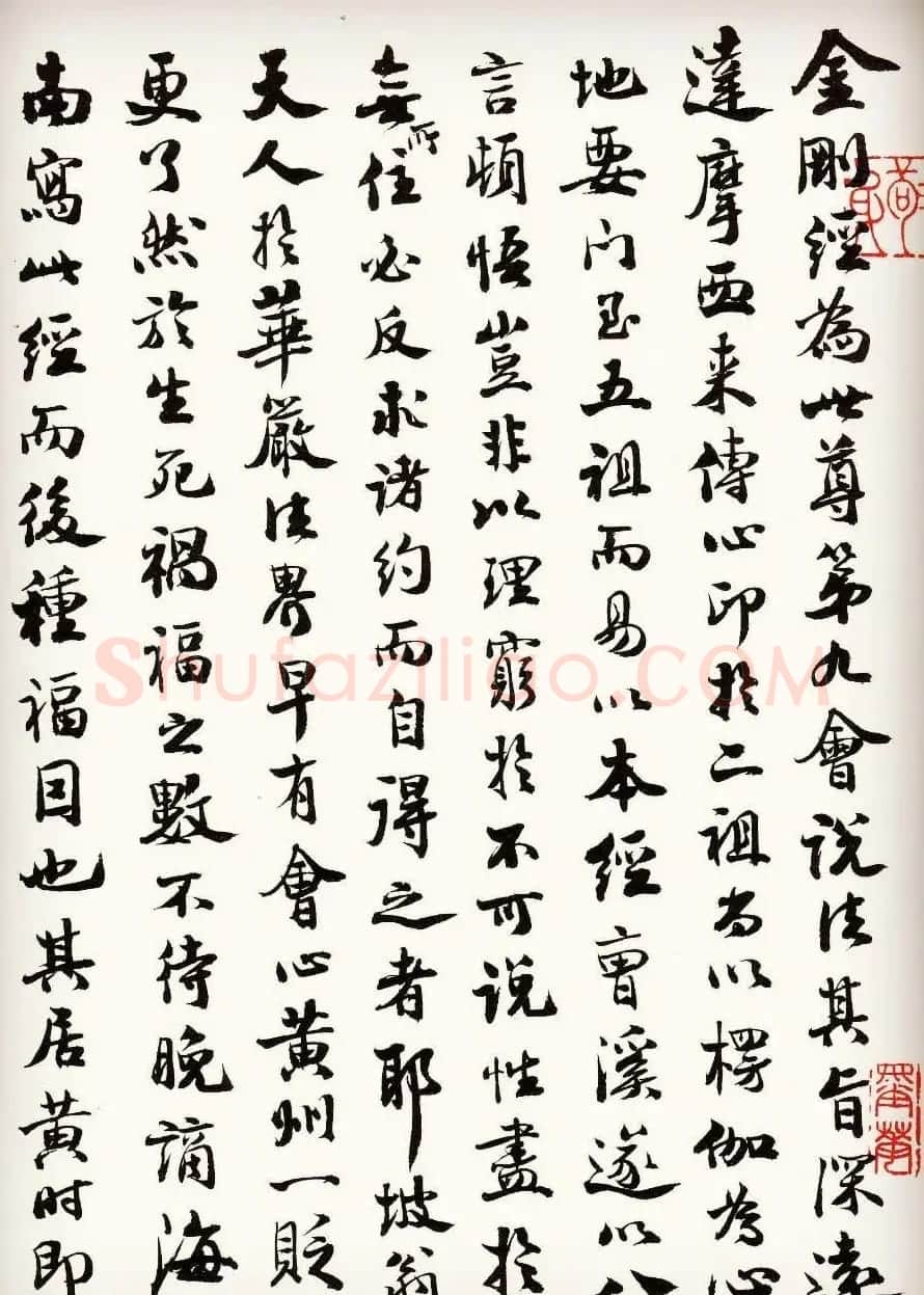 苏轼行楷书法欣赏《金刚经》全本 | 毛笔书法作品