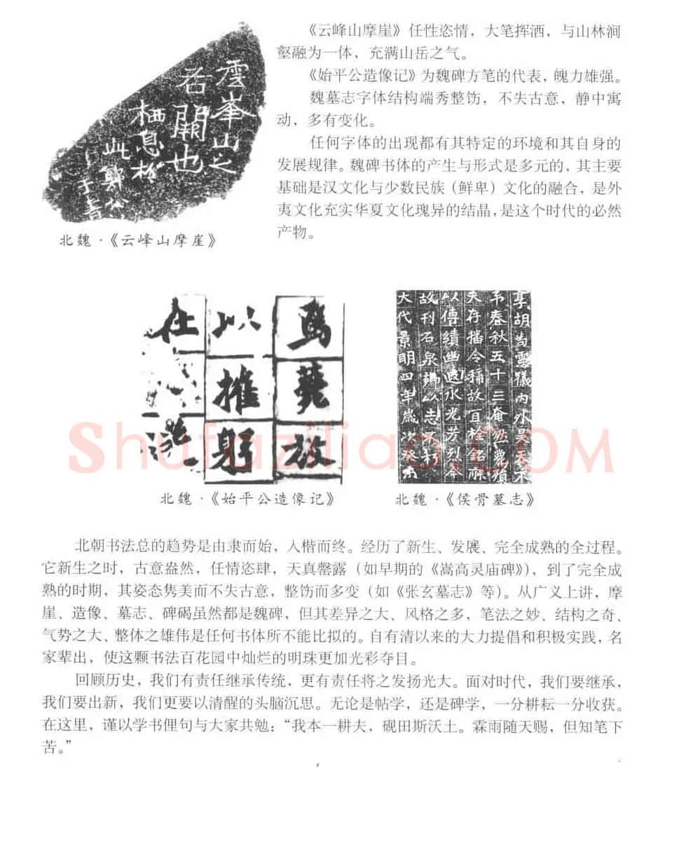 图文教材 怎样写魏碑与怎样临习张猛龙碑 | 软笔楷书字帖