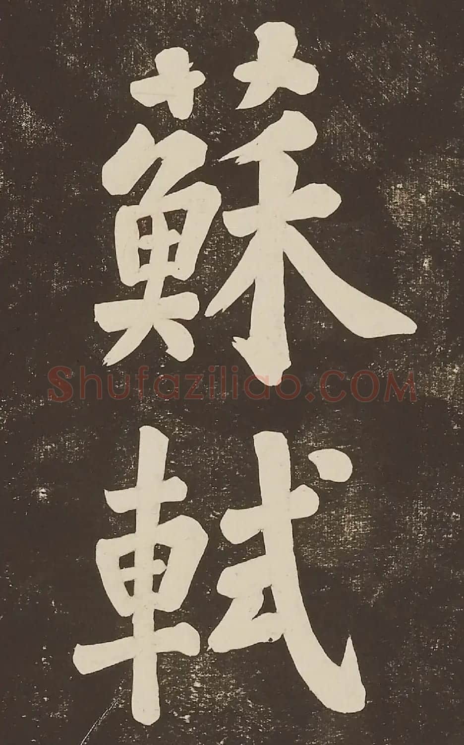 苏东坡大字楷书欣赏《过都昌诗》 | 毛笔书法作品