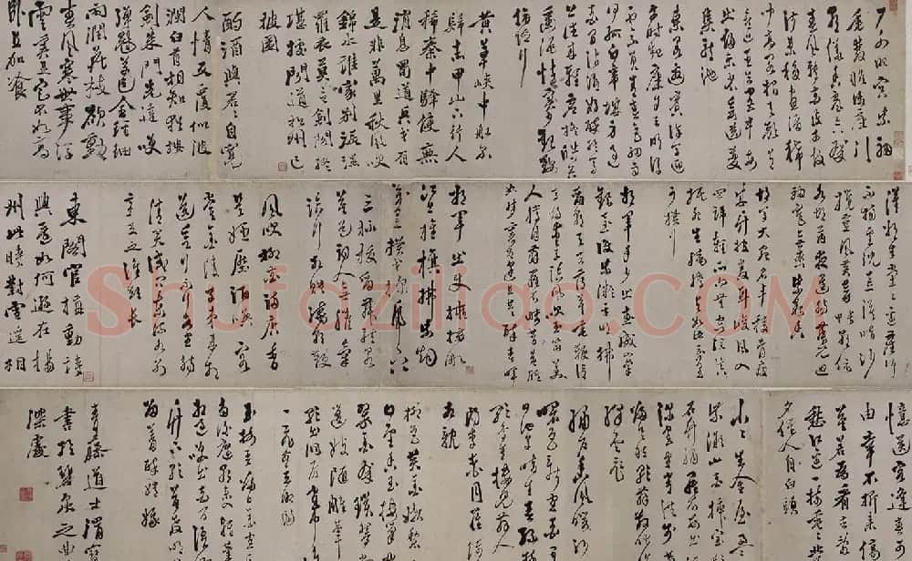 徐渭行草书诗卷《唐诗十三首》 | 书法长卷