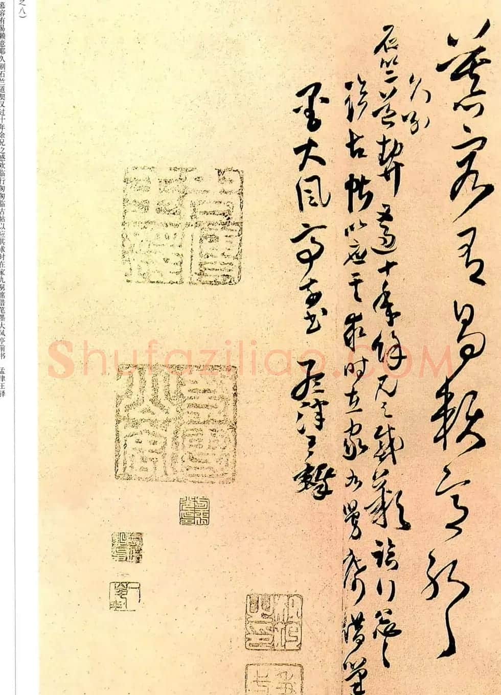 王铎草书欣赏拟汉张芝书法册页 | 书法名家作品鉴赏