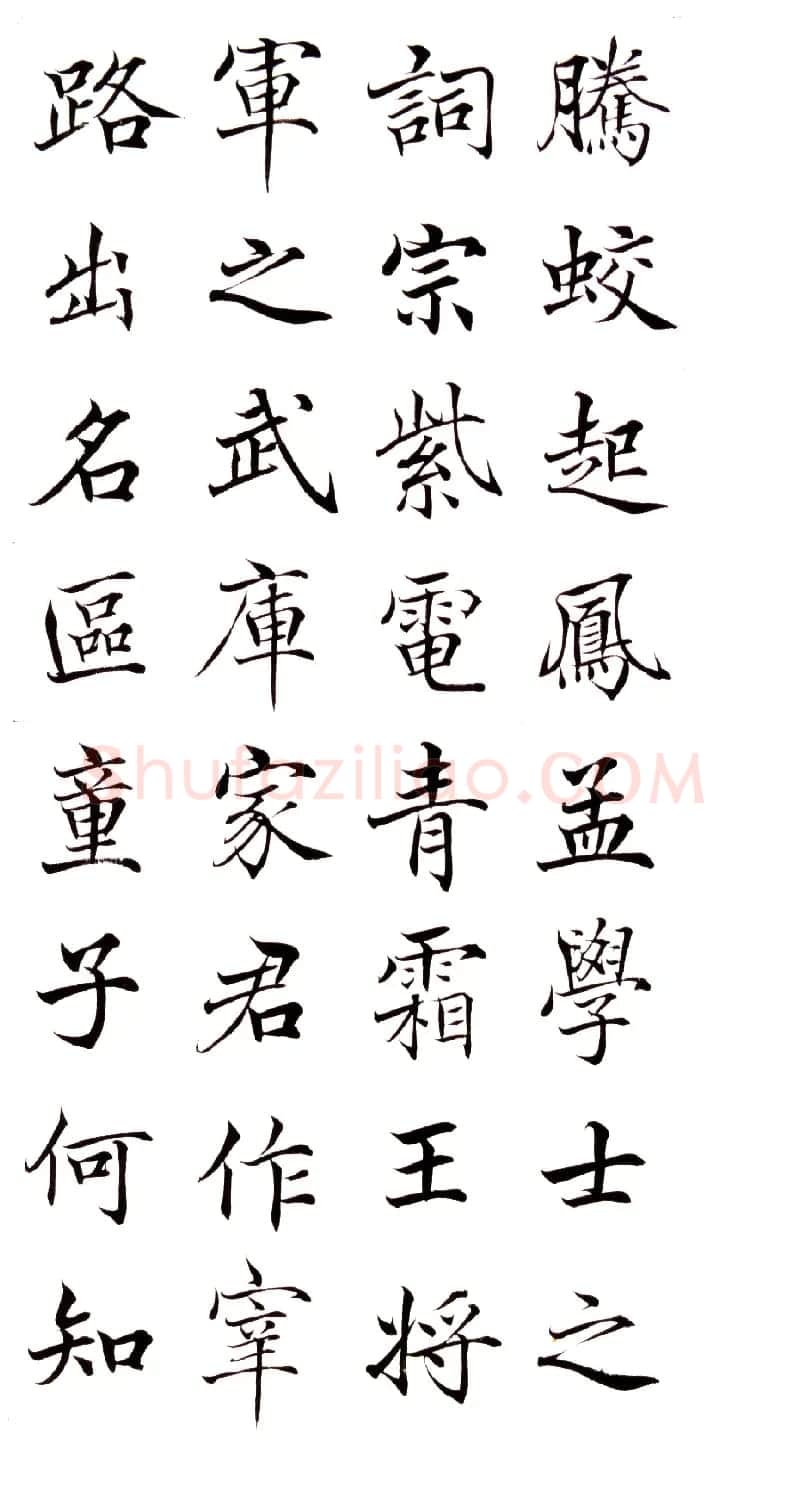 高垲楷书作品欣赏《滕王阁序》 | 软笔楷书字帖
