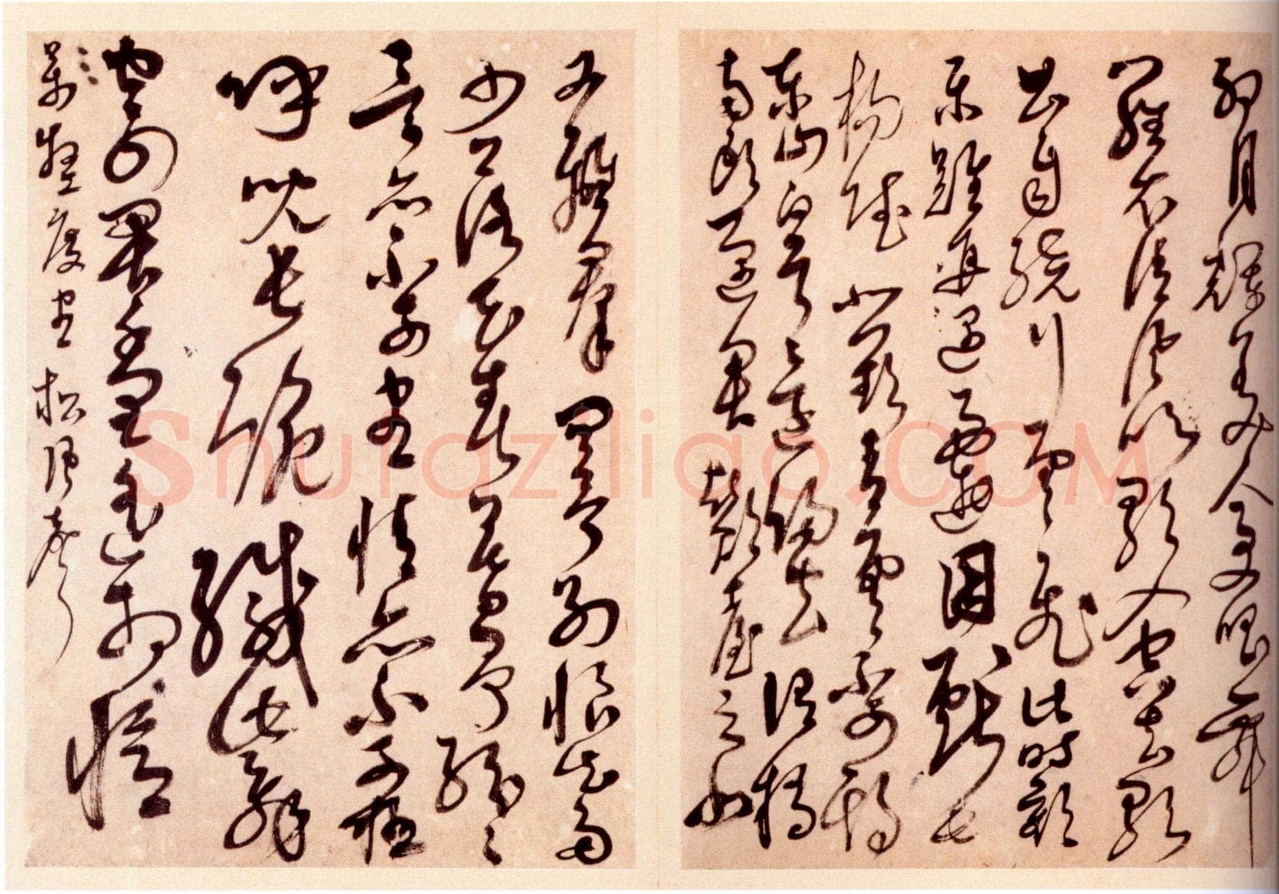 解缙《草书诗帖》册 纸本 十七开半 每开30.7×22.6cm 北京故宫博物院藏