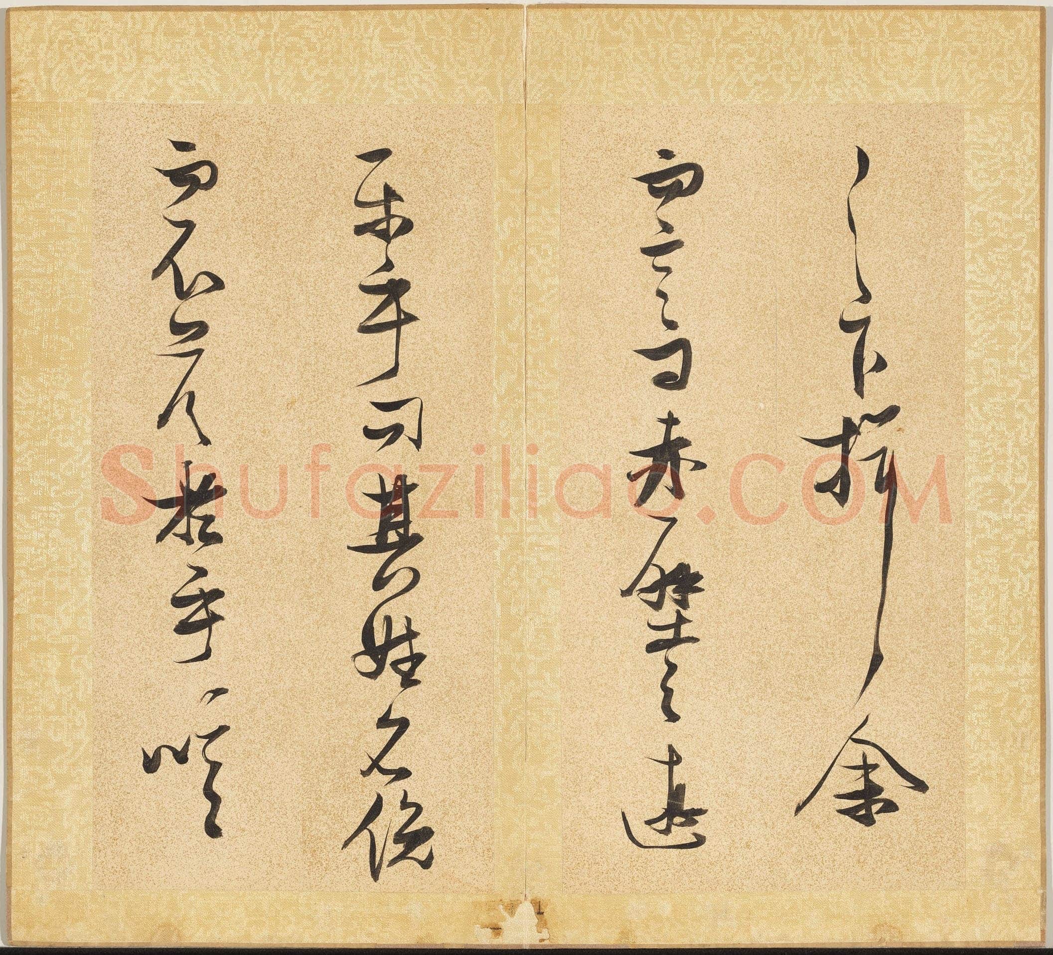 张瑞图《草书后赤壁赋册》纸本草书 29.3x15cm ×15 天启七年(1627)台北故宫博物院藏