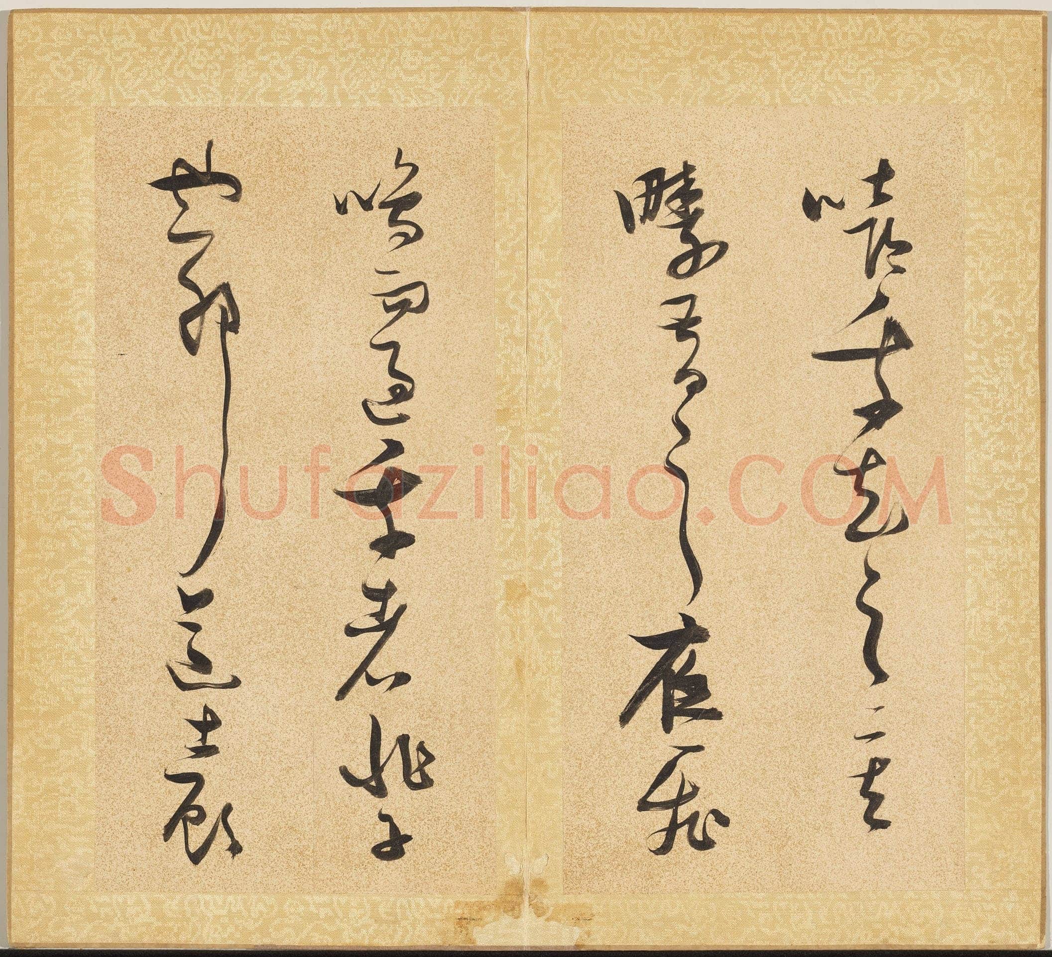 张瑞图《草书后赤壁赋册》纸本草书 29.3x15cm ×15 天启七年(1627)台北故宫博物院藏