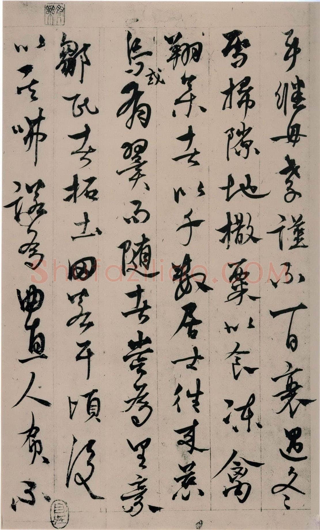 杨维祯《张氏通波阡表卷》纸本 28.9×145.8cm 日本东京国立博物馆藏(青山杉雨氏寄赠)至正25年(1365)
