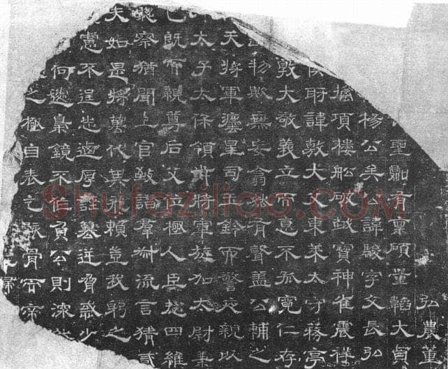 杨骏残志西晋碑刻碑拓,摘自西晋杨骏残志