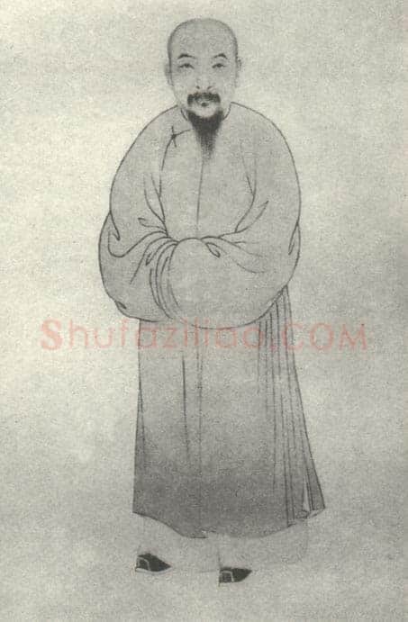 高士奇《行书皇甫冉诗轴》