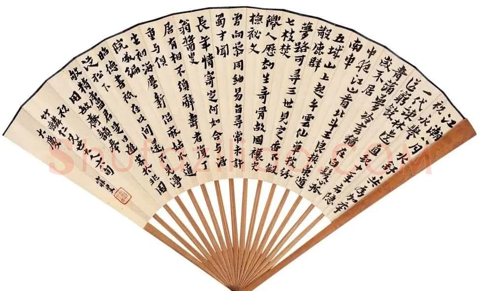 大儒沈曾植扇面书法欣赏 | 书法作品鉴赏
