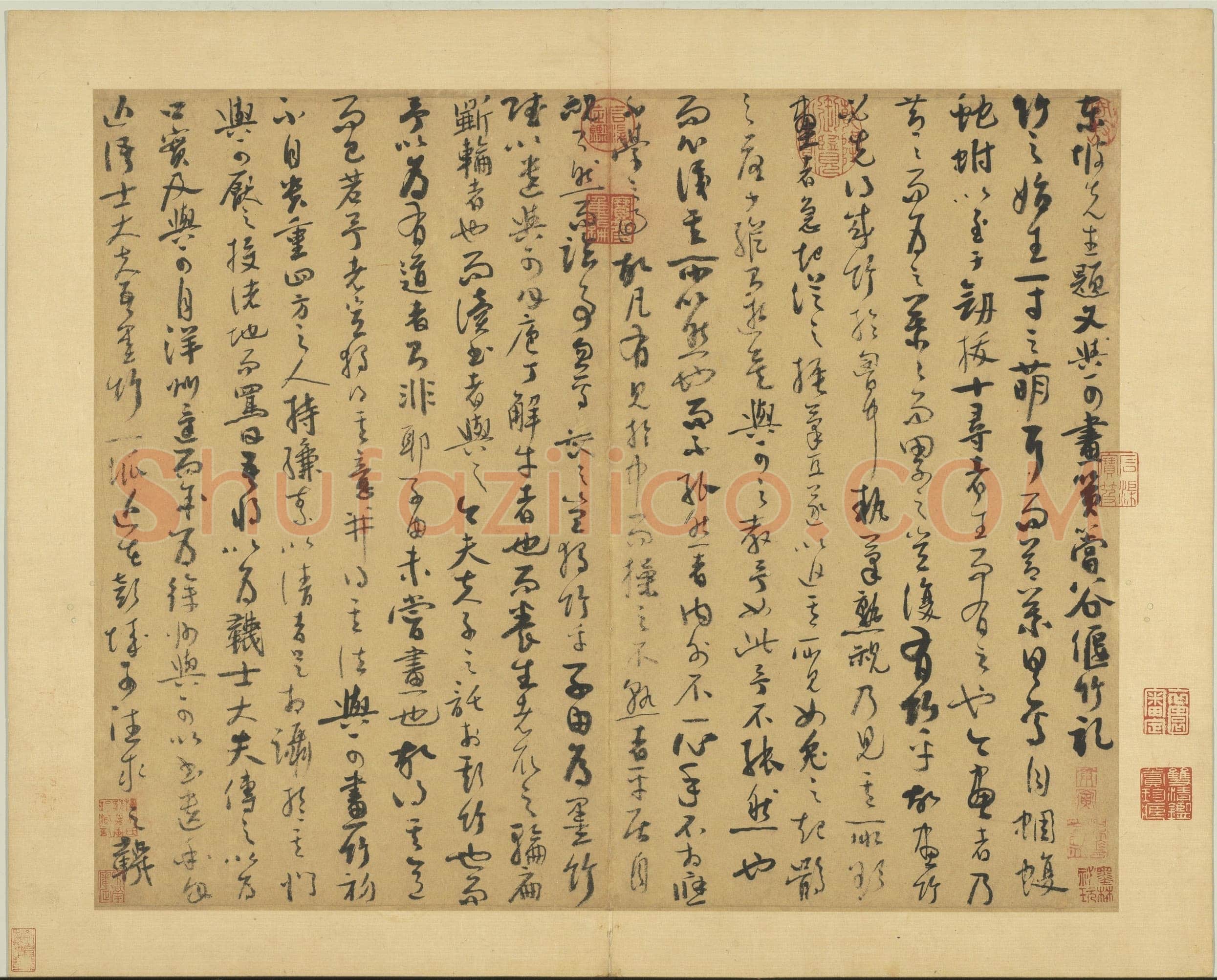 吴镇《墨竹谱》册 纸本 每页纵40.3厘米,横52厘米 二十二页 台北故宫博物院藏