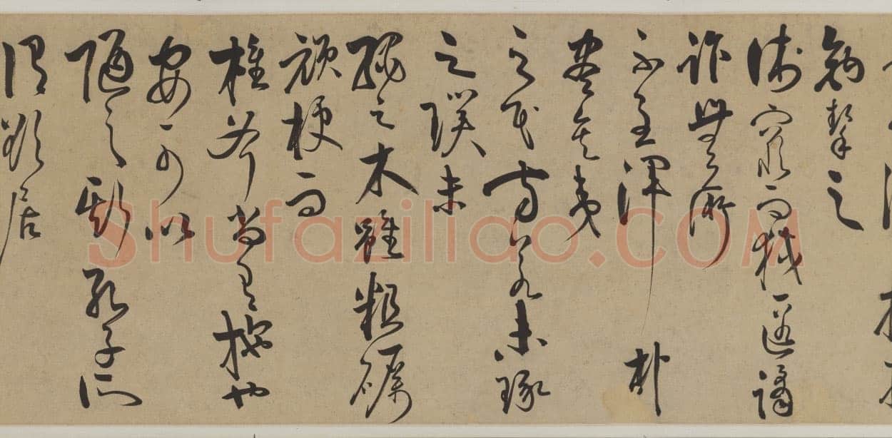 王守仁《何陋轩记》卷 纸本 草书 29.8×679.2cm 日本东京国立博物馆藏