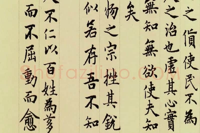 赵孟頫《小楷道德经》局部 (6)