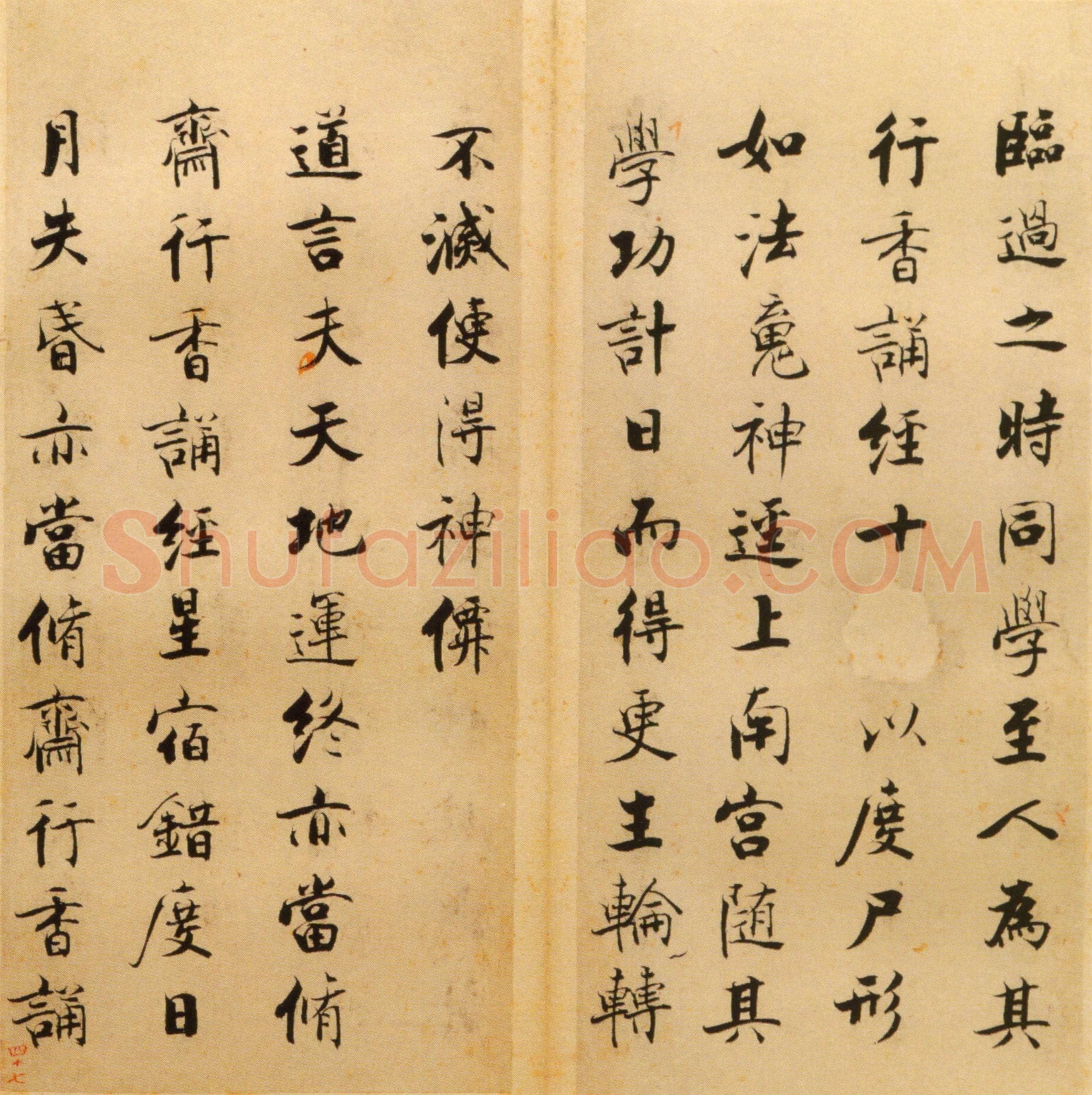 张即之《楷书度人经帖》纸本楷书 59页 每页30.7×14.lcm 北京故宫博物院藏