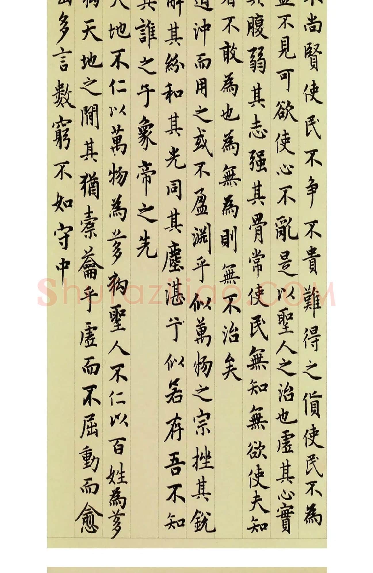 赵孟頫小楷道德经 (3)
