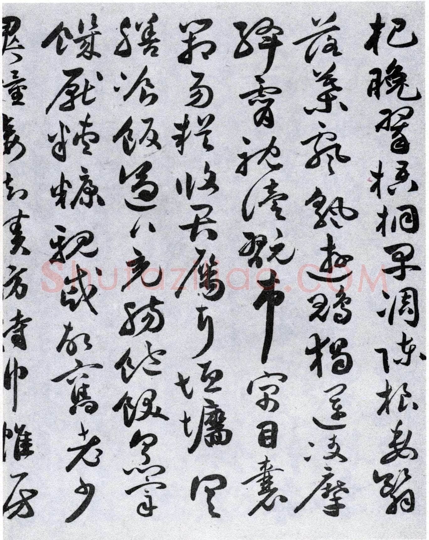 祝允明《草书千字文》纸本 纵31.1cm 横372.9cm 台北故宫博物院藏