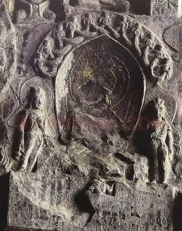解伯达造像记龙门二十品书法作品,摘自北魏解伯达造像记