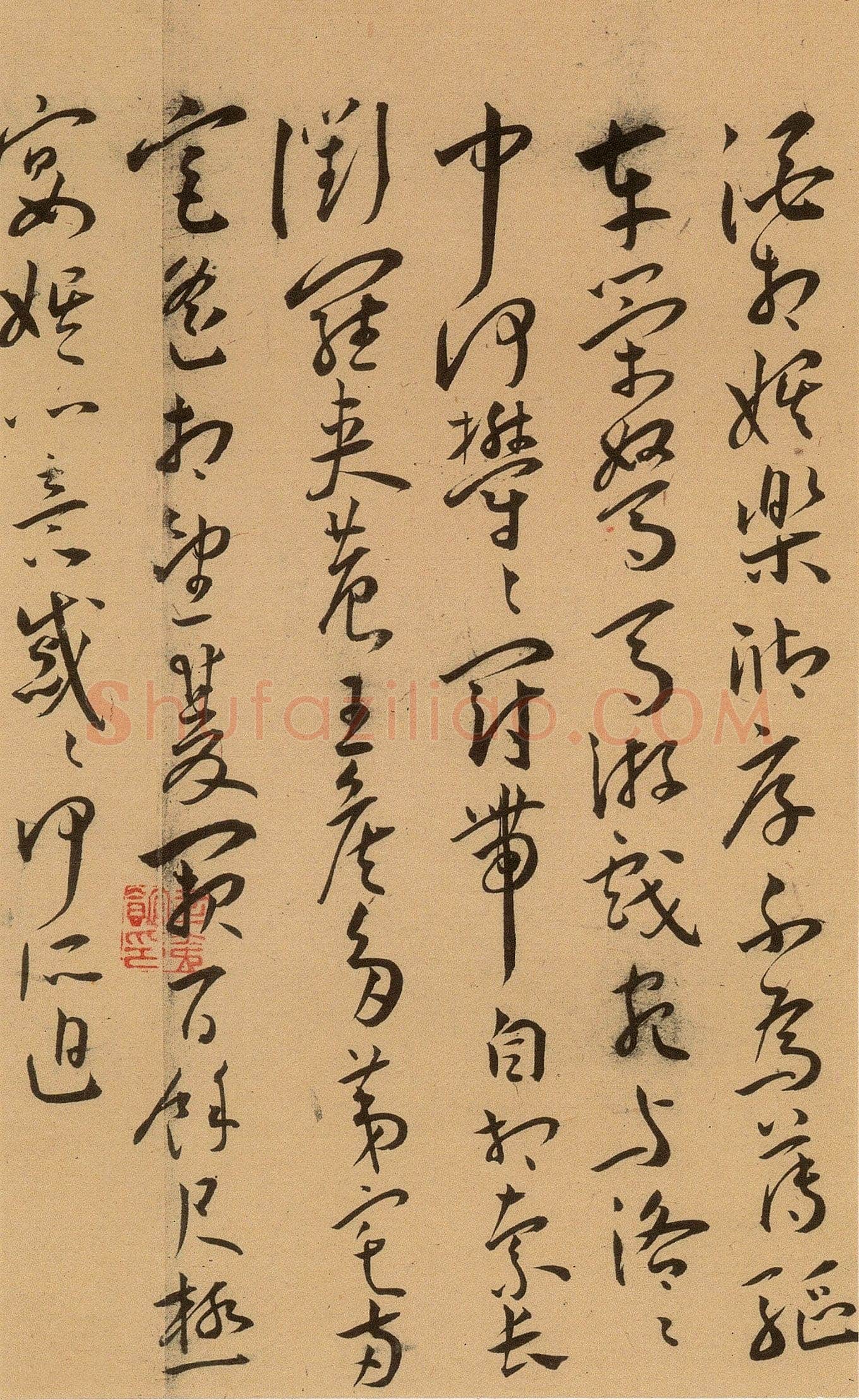 王宠《草书古诗十九首卷》纸本 草书 29.3×380.1cm 上海博物馆藏