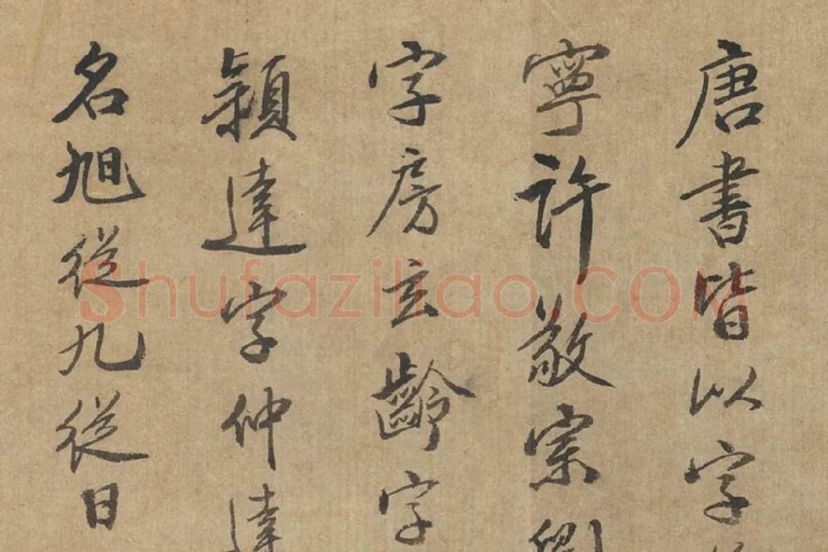 沈括行书题跋十八学士于志宁书赞卷局部 (3)