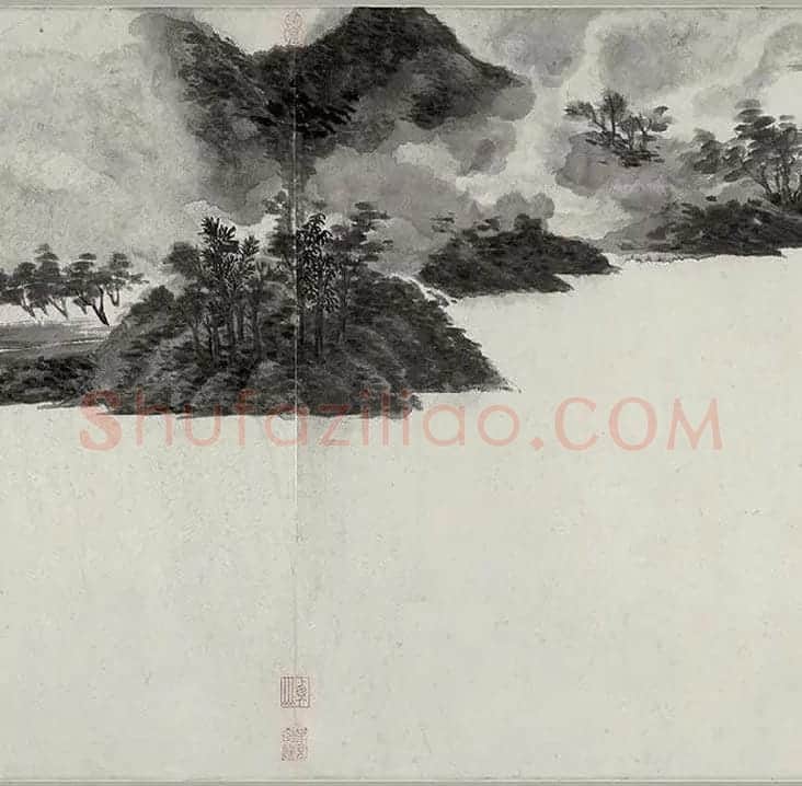 书画合璧图《烟江叠嶂图诗卷》全卷_07