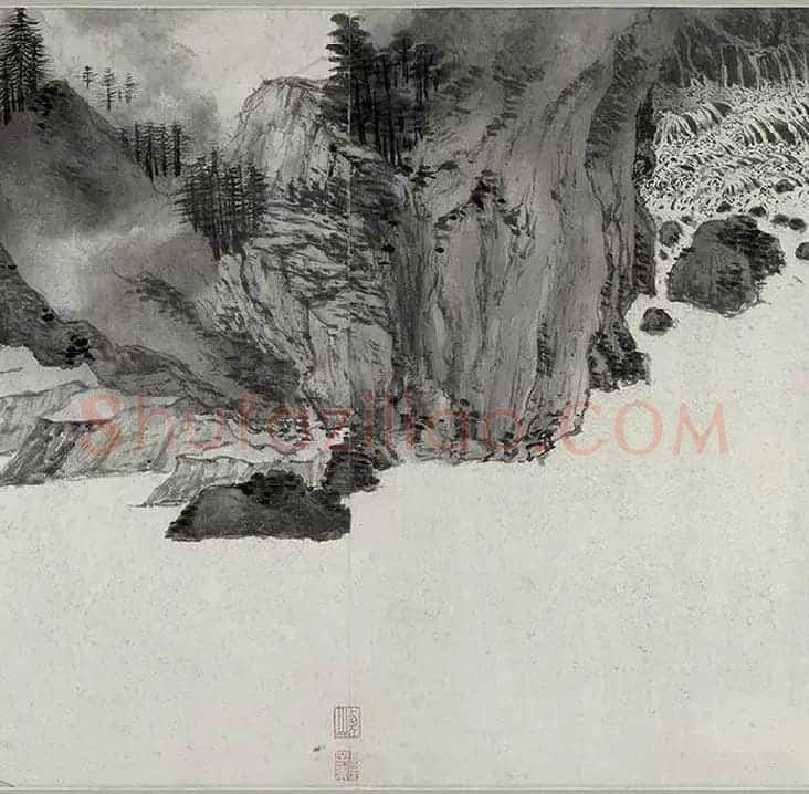 书画合璧图《烟江叠嶂图诗卷》全卷_10