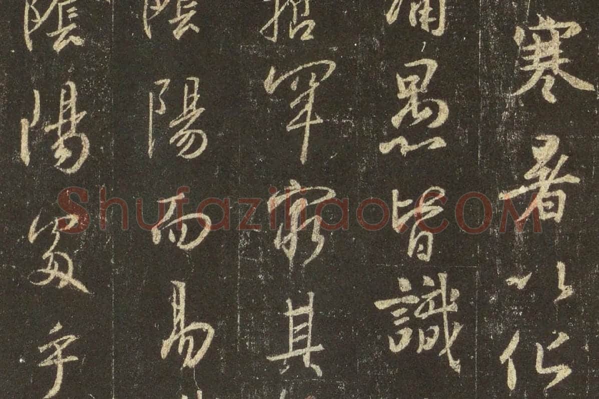 王羲之行书《宋拓怀仁集王羲之书圣教序》高清大图局部 (3)