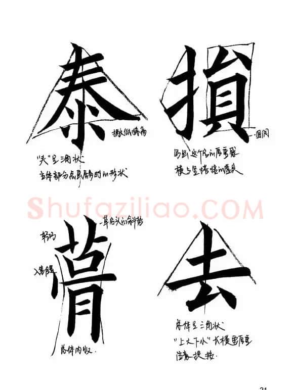 欧阳询楷书《九成宫醴泉铭》教学手稿 | 毛笔楷书字帖