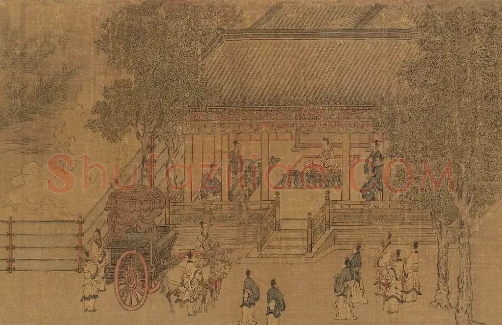 宋高宗书《毛诗小雅》马和之南有嘉鱼等六篇书画卷 | 传世书法作品精选