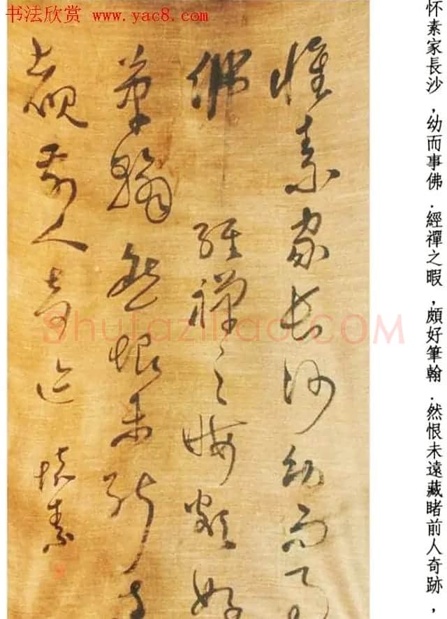 唐代醉僧怀素书法墨迹25帖 | 软笔书法作品