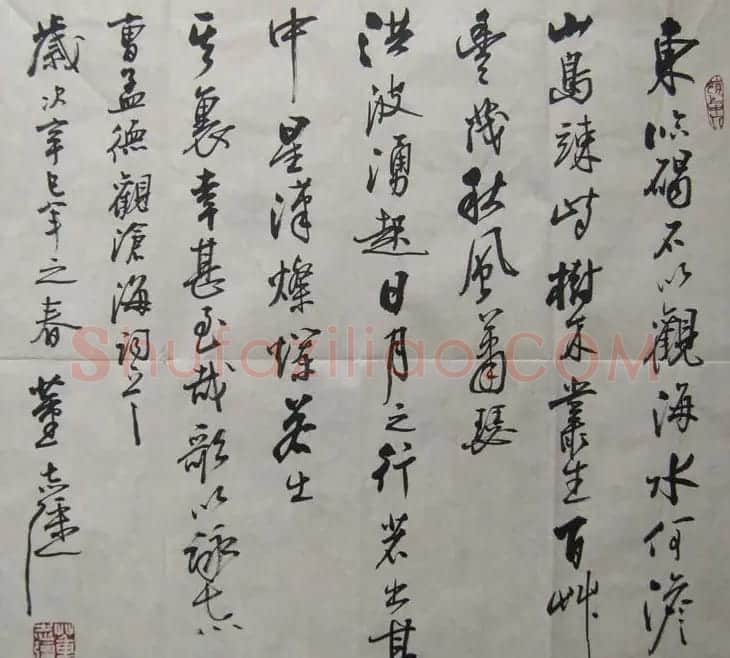 山东董志强书法作品欣赏 | 书法作品赏析
