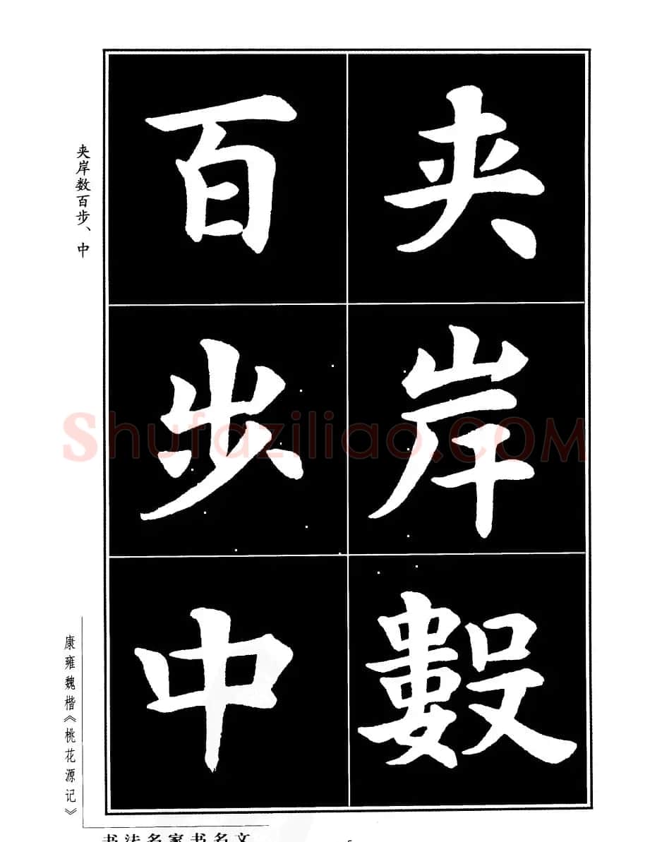 康雍魏楷书法欣赏《桃花源记》 | 软笔楷书字帖